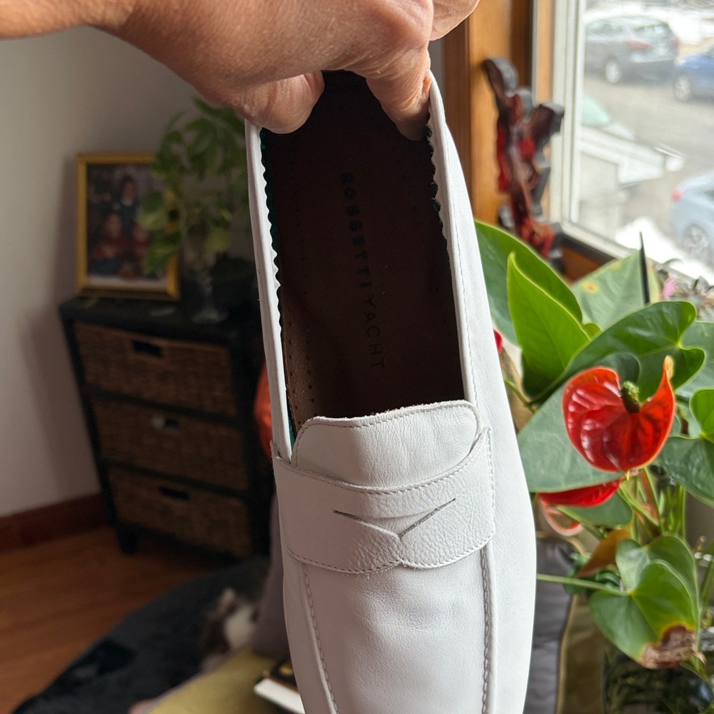 White Men's Slip-On Loafers